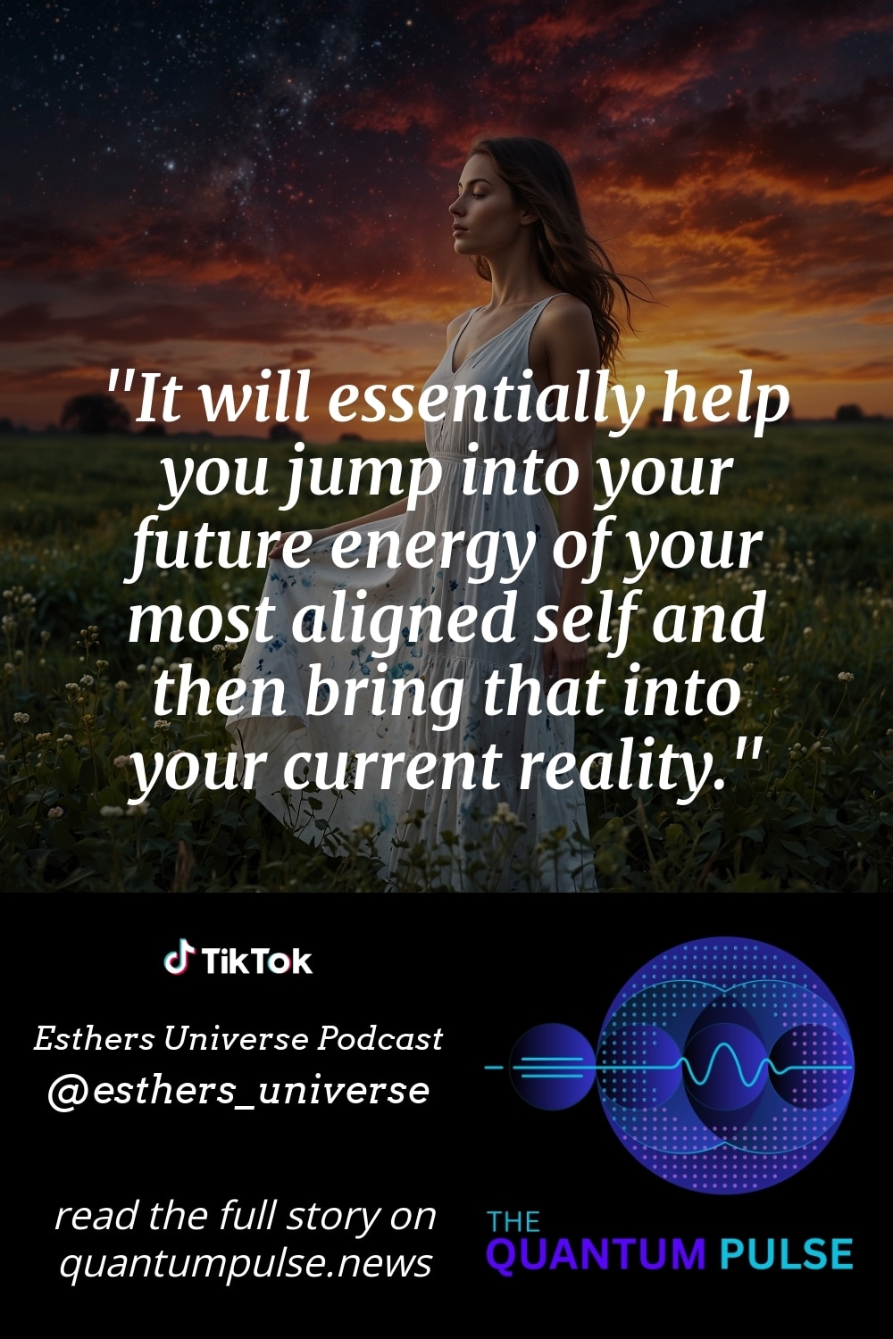 Pinterest Image It will essentially help you jump into your future energy of your most aligned self and then bring that into your current reality.