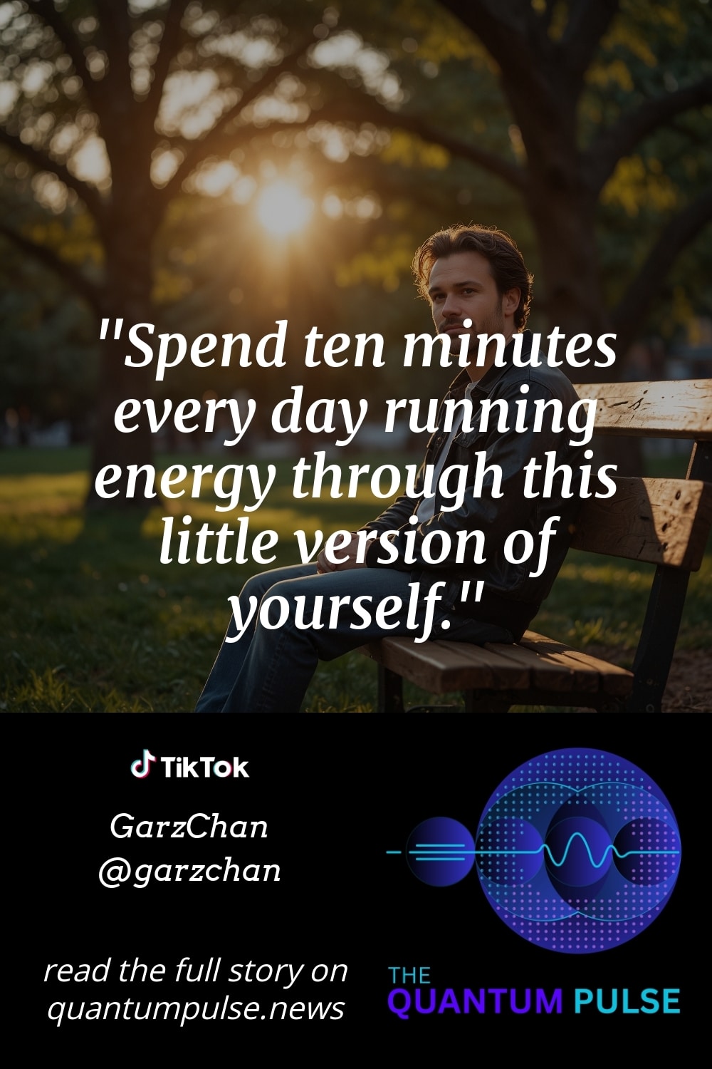 Pinterst Image Spend ten minutes every day running energy through this little version of yourself.