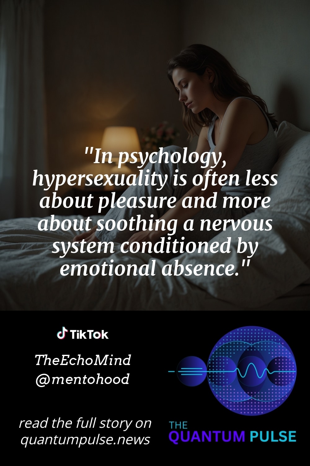 Pinterst Image In psychology, hypersexuality is often less about pleasure and more about soothing a nervous system conditioned by emotional absence.