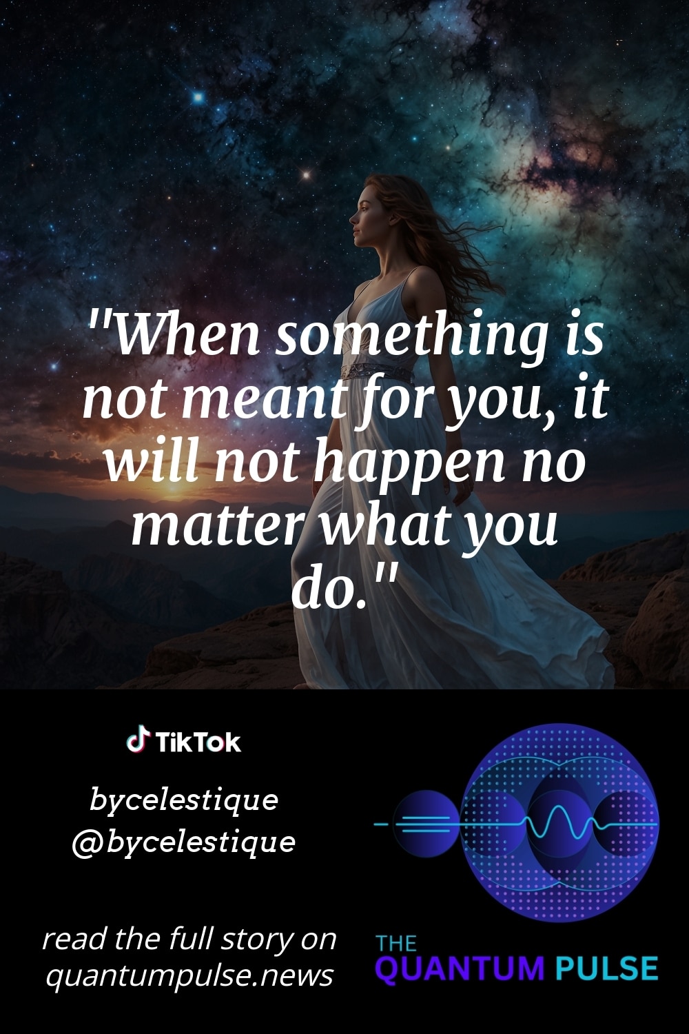 Pinterst Image When something is not meant for you, it will not happen no matter what you do.