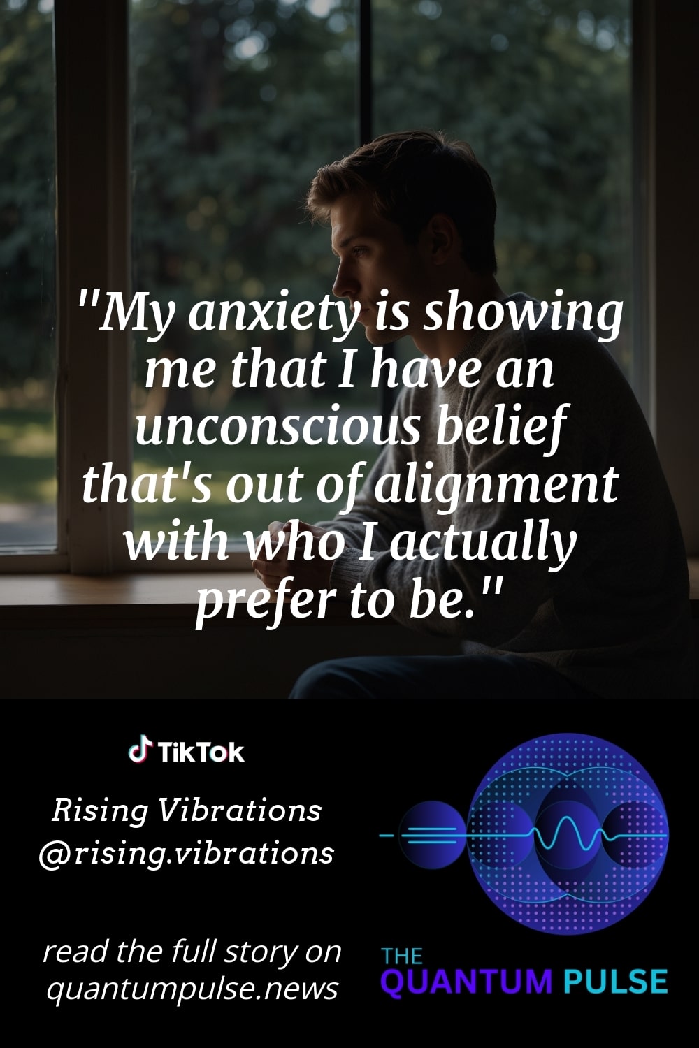 Pinterst Image My anxiety is showing me that I have an unconscious belief that's out of alignment with who I actually prefer to be.