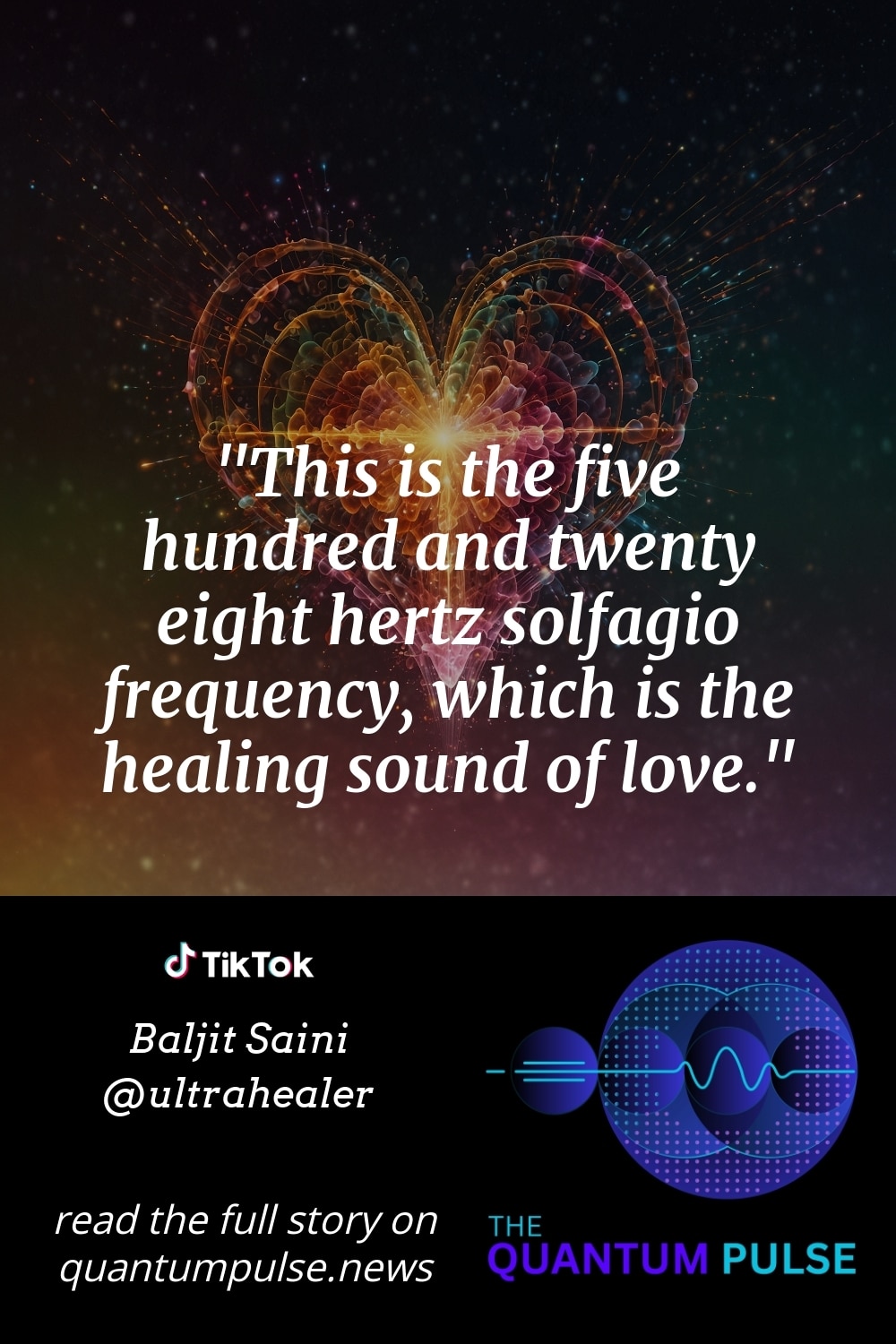 Pinterst Image This is the five hundred and twenty eight hertz solfagio frequency, which is the healing sound of love.