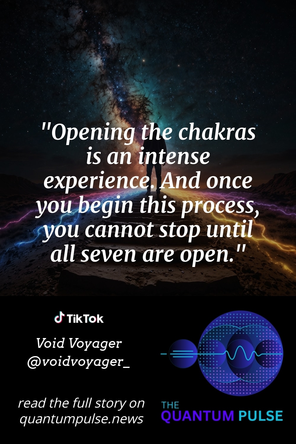 Pinterst Image Opening the chakras is an intense experience. And once you begin this process, you cannot stop until all seven are open.