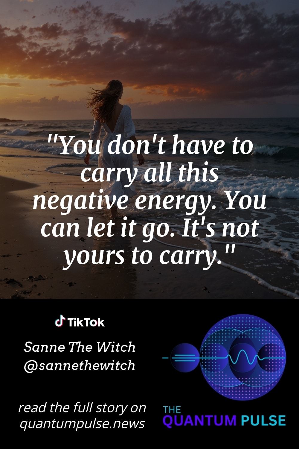Pinterest Image You don't have to carry all this negative energy. You can let it go. It's not yours to carry.