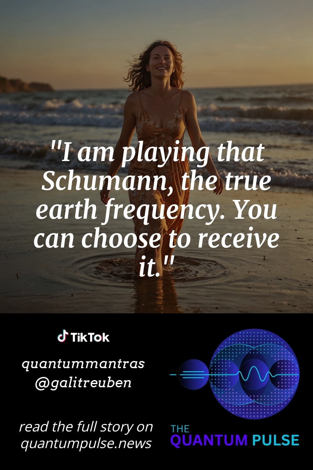 Pinterest Image I am playing that Schumann, the true earth frequency. You can choose to receive it.