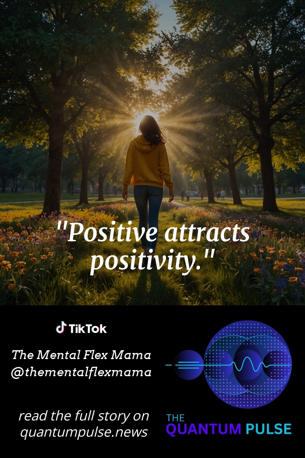 Pinterest Image Positive attracts positivity.