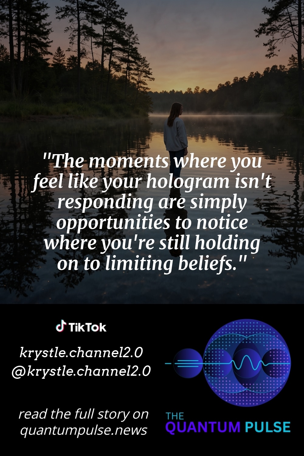Pinterest Image The moments where you feel like your hologram isn't responding are simply opportunities to notice where you're still holding on to limiting beliefs.