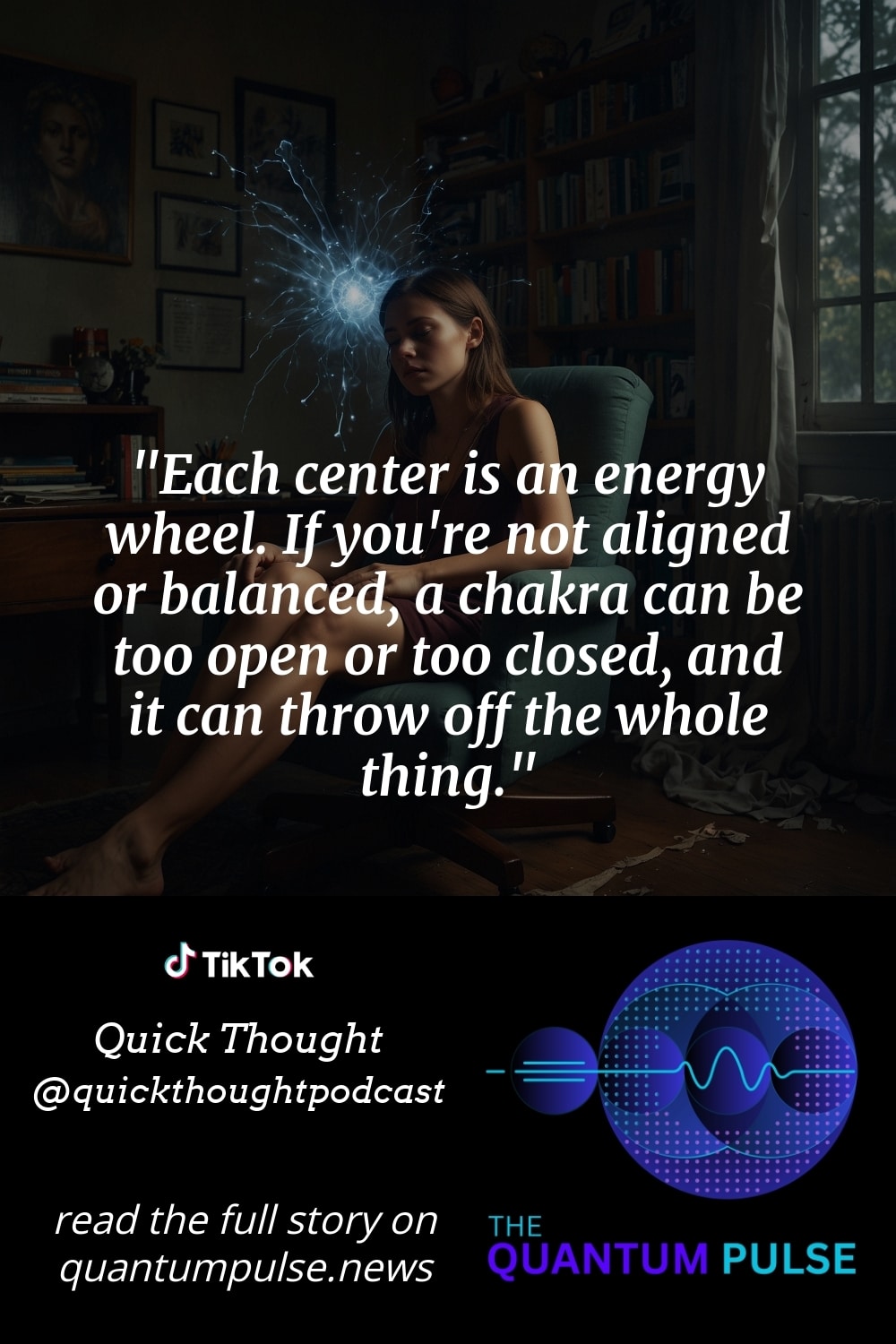 Pinterest Image Each center is an energy wheel. If you're not aligned or balanced, a chakra can be too open or too closed, and it can throw off the whole thing.