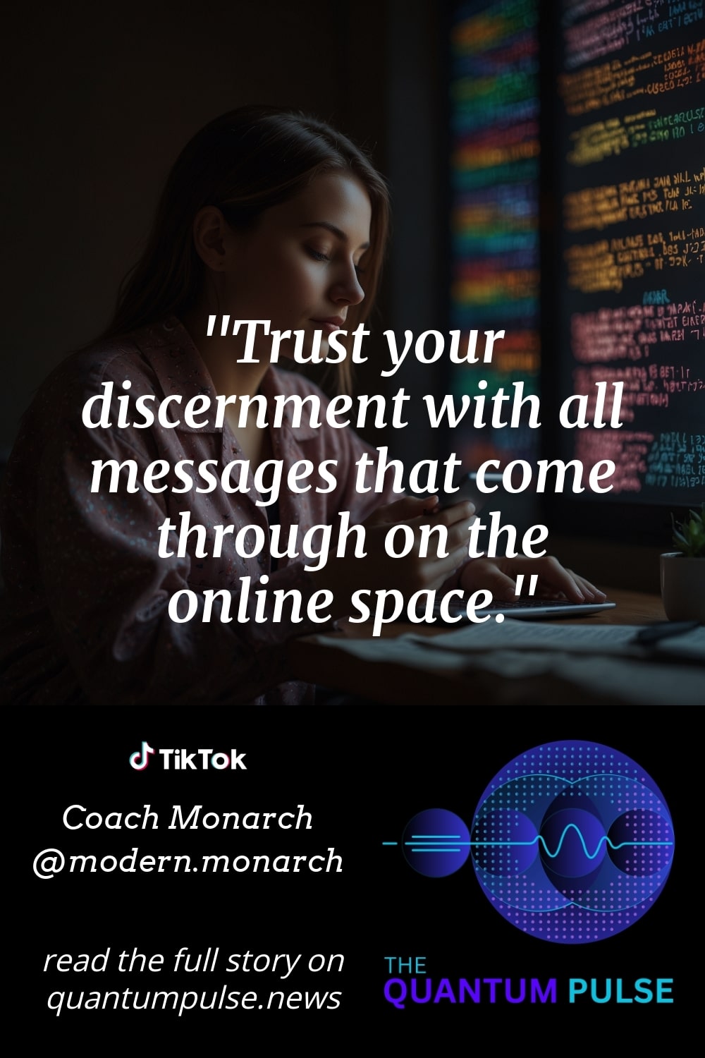 Pinterest Image Trust your discernment with all messages that come through on the online space.