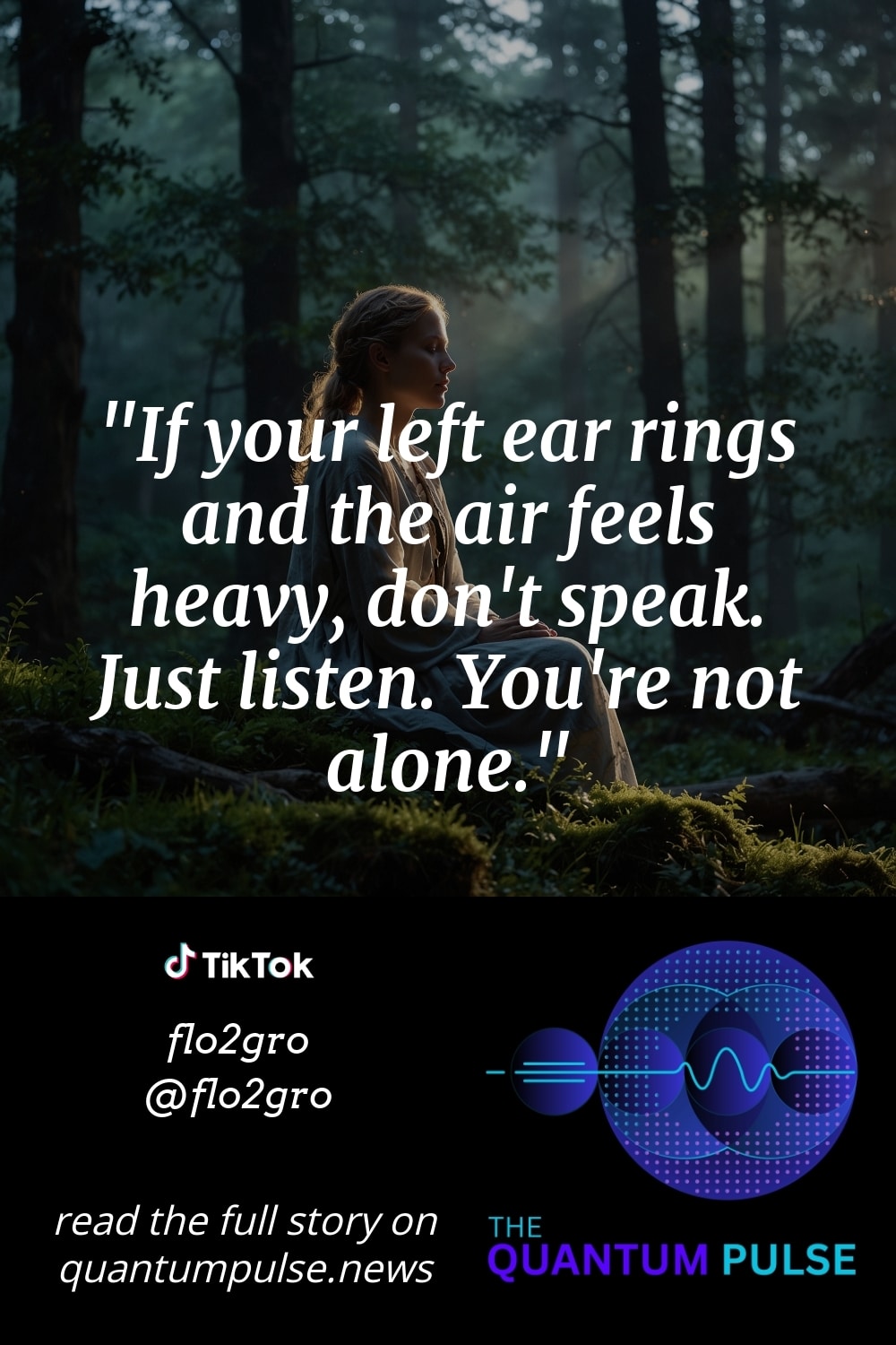 Pinterest Image If your left ear rings and the air feels heavy, don't speak. Just listen. You're not alone.