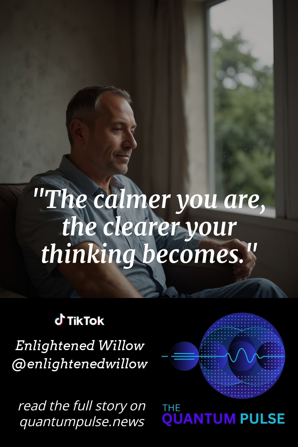 Pinterest Image The calmer you are, the clearer your thinking becomes.