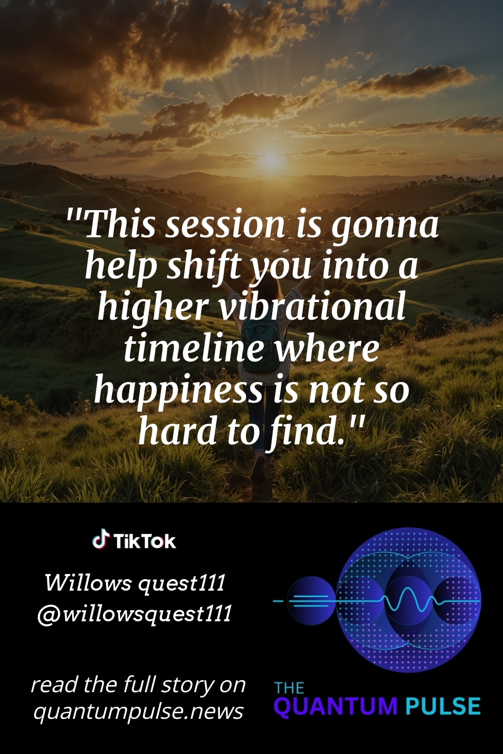 Pinterest Image This session is gonna help shift you into a higher vibrational timeline where happiness is not so hard to find.