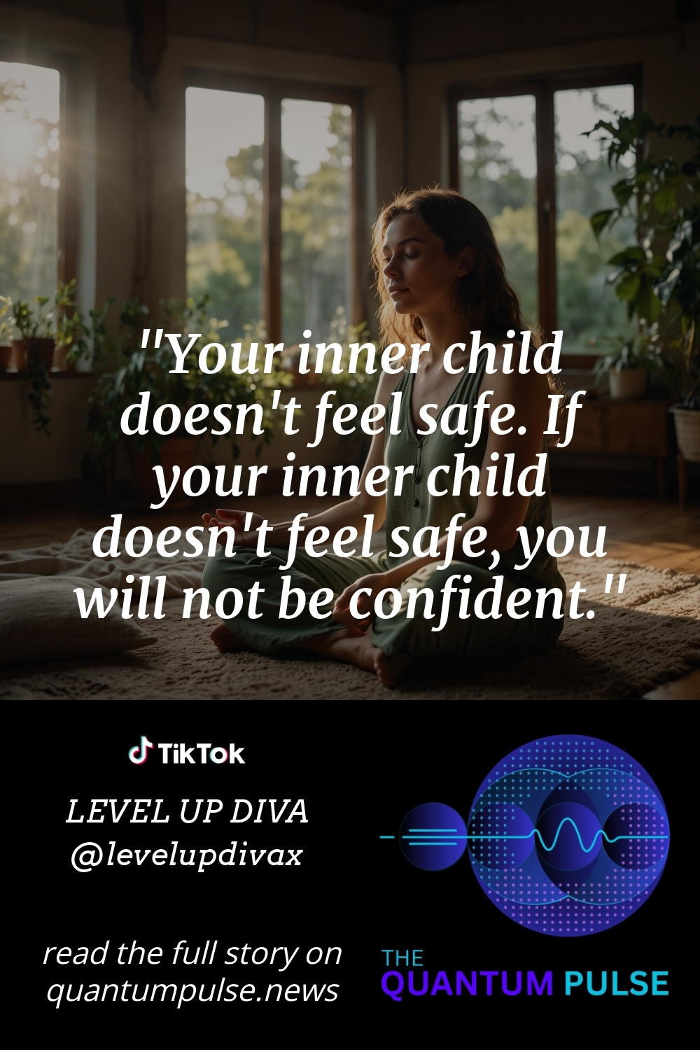 Pinterest Image Your inner child doesn't feel safe. If your inner child doesn't feel safe, you will not be confident.