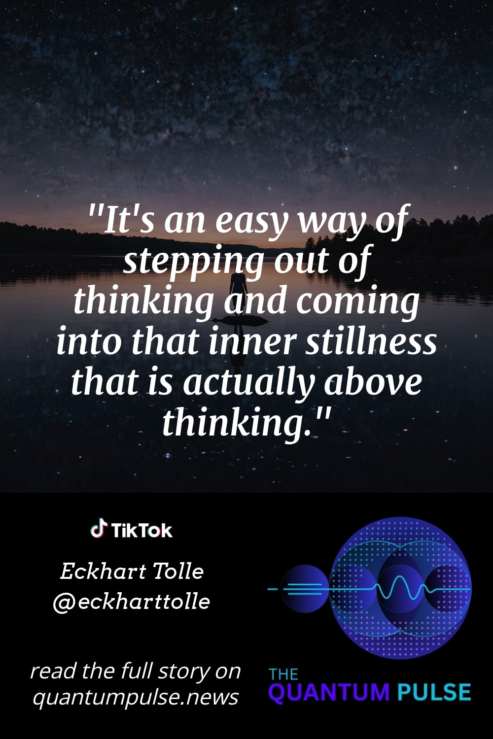 Pinterest Image It's an easy way of stepping out of thinking and coming into that inner stillness that is actually above thinking.
