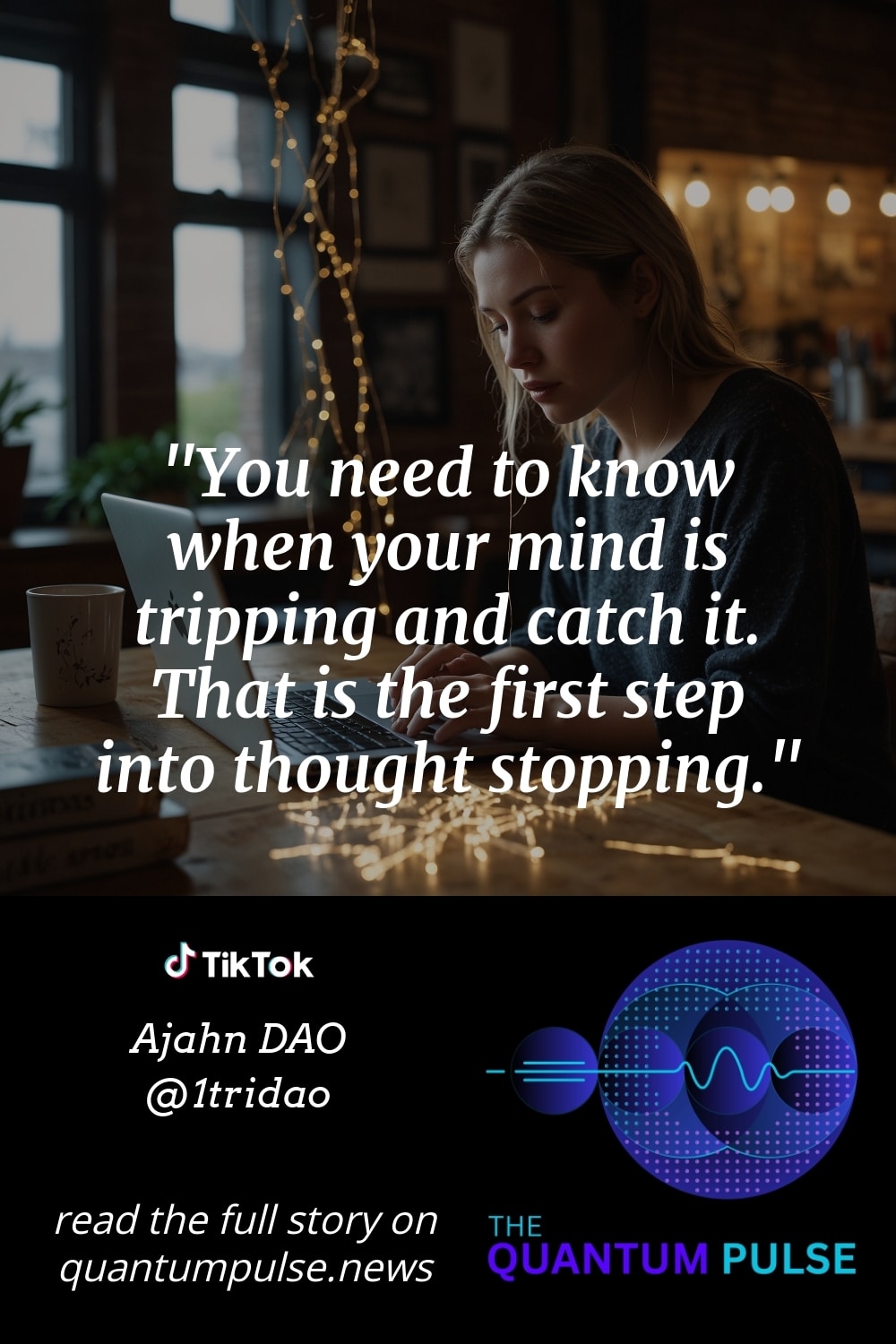 Pinterest Image You need to know when your mind is tripping and catch it. That is the first step into thought stopping.