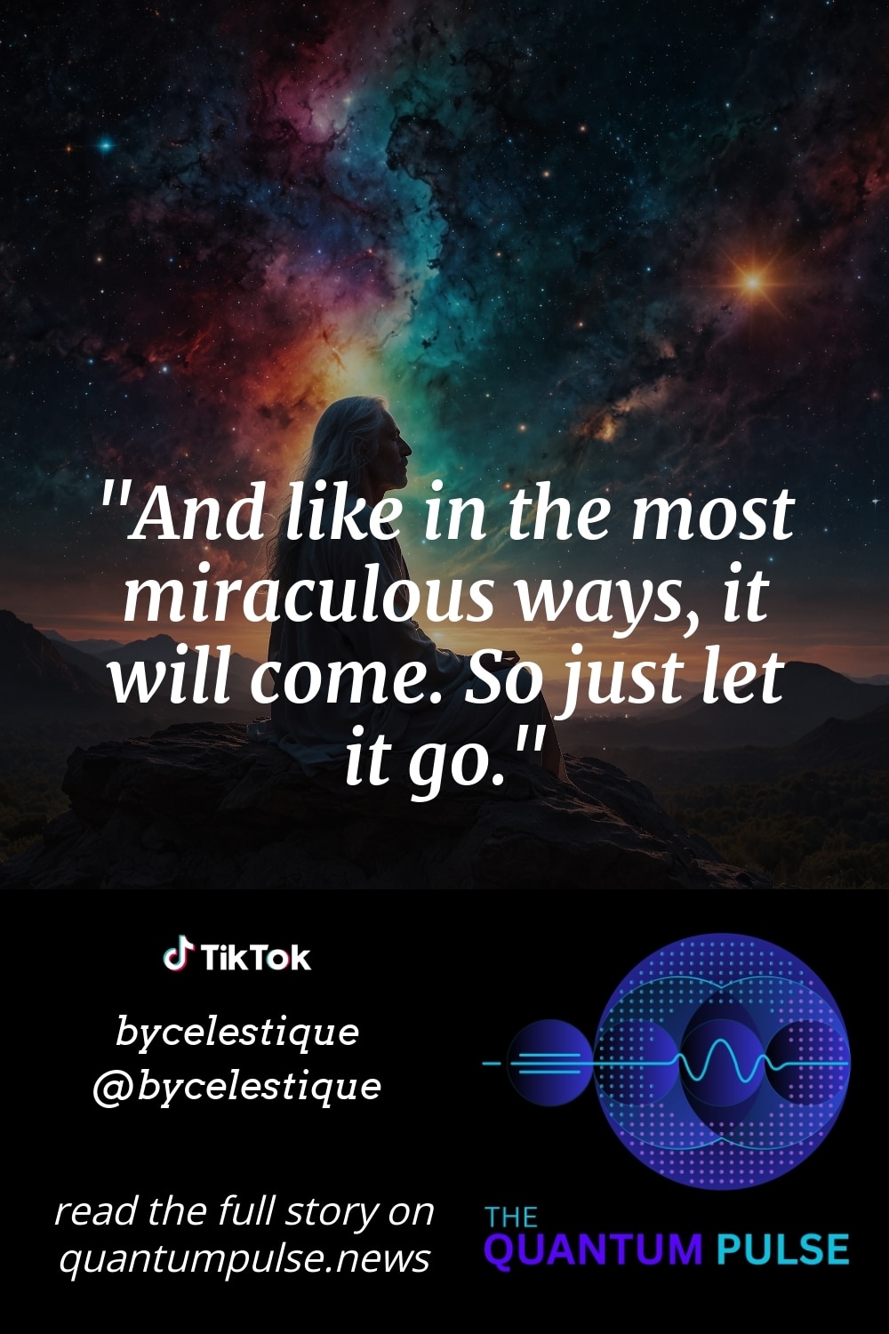 Pinterest Image And like in the most miraculous ways, it will come. So just let it go.