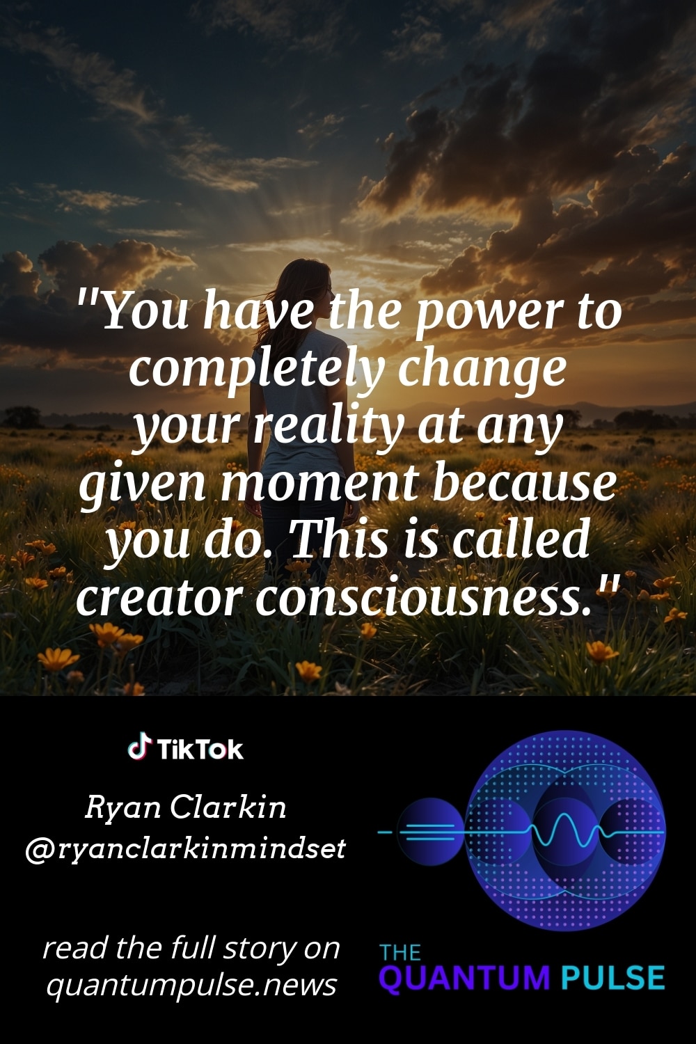Pinterest Image You have the power to completely change your reality at any given moment because you do. This is called creator consciousness.