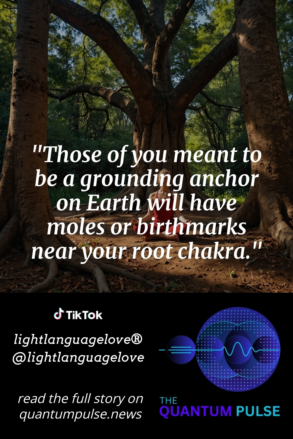 Pinterest Image Those of you meant to be a grounding anchor on Earth will have moles or birthmarks near your root chakra.