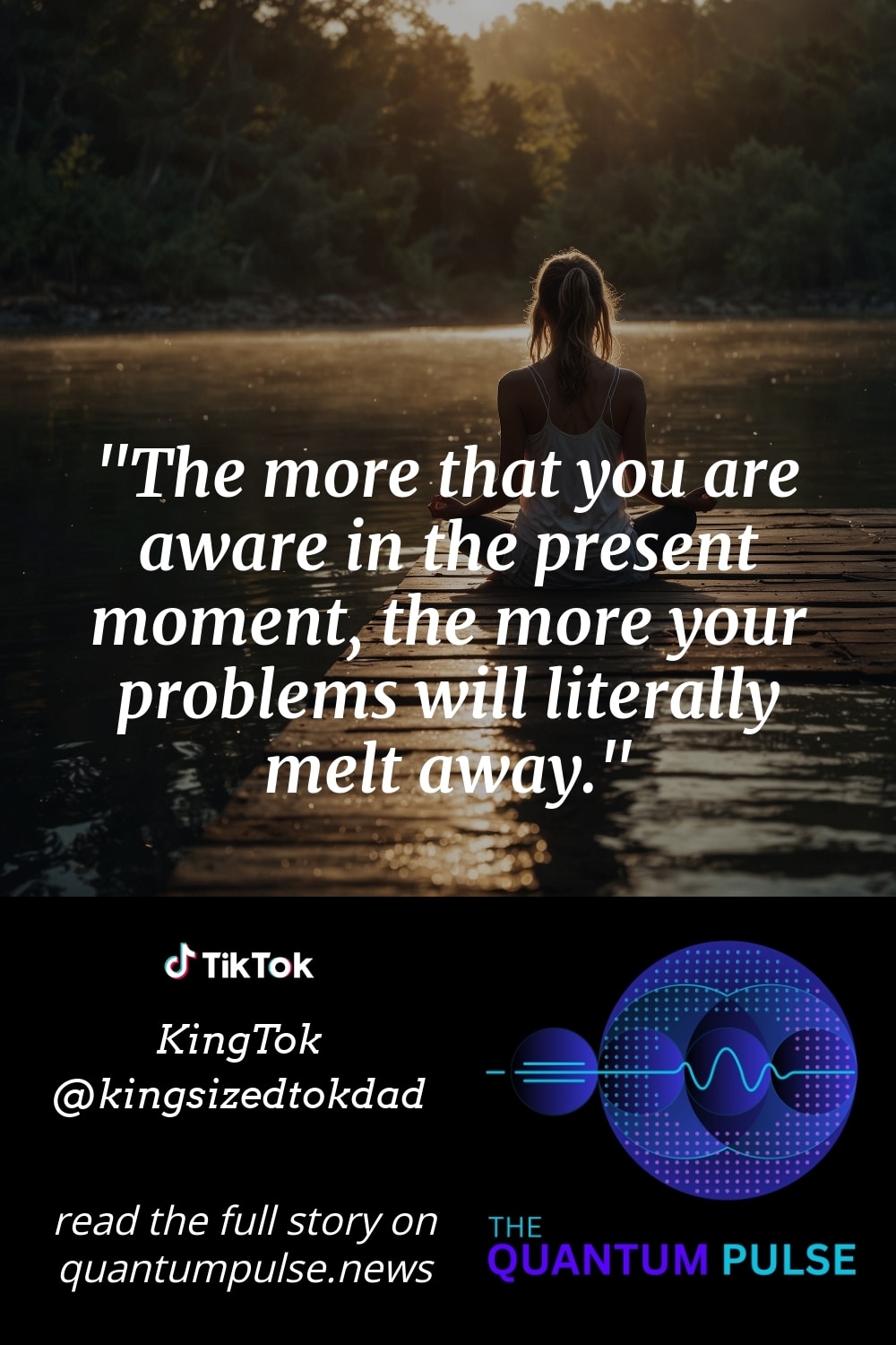 Pinterest Image The more that you are aware in the present moment, the more your problems will literally melt away.