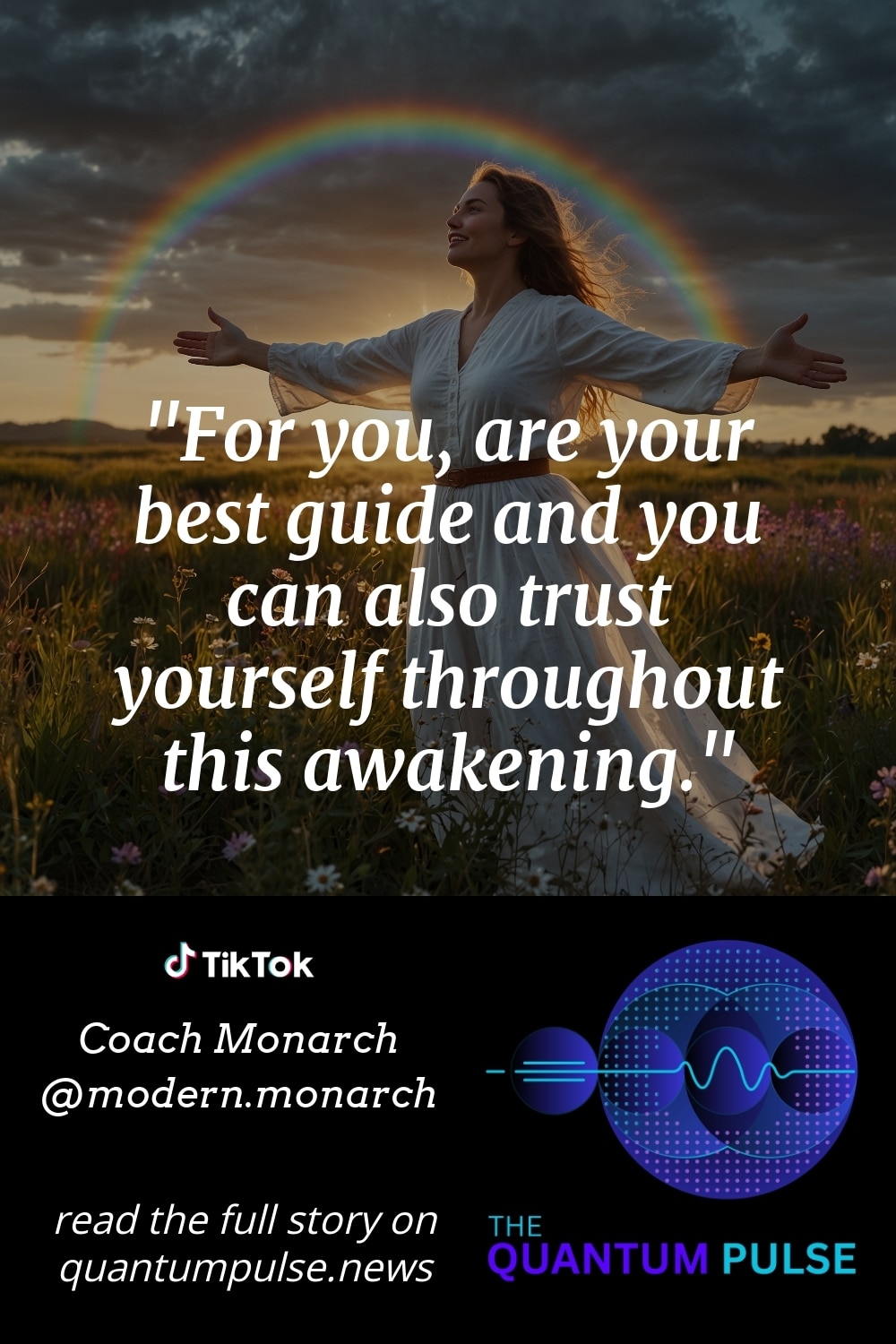 Pinterest Image For you, are your best guide and you can also trust yourself throughout this awakening.