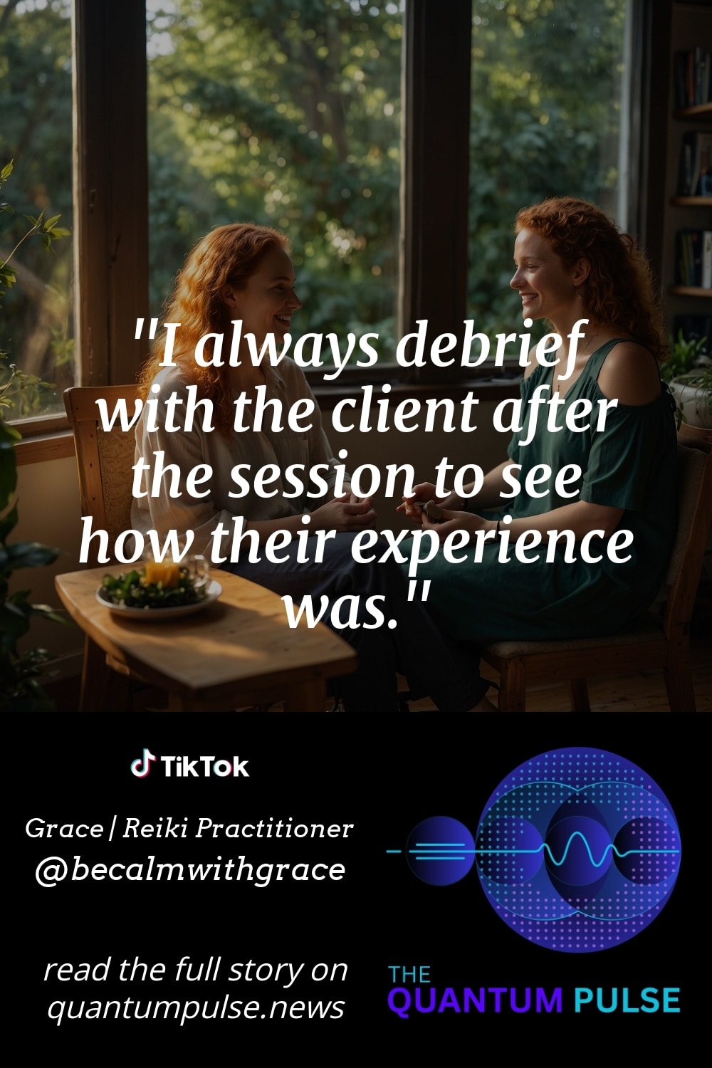 Pinterest Image I always debrief with the client after the session to see how their experience was.